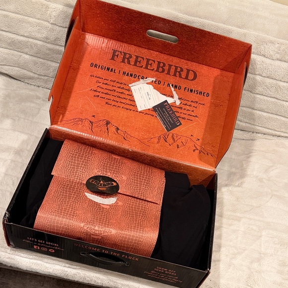 Freebird woodland wheat ostrich Cream and Brown Heeled Boots - Picture 6 of 9